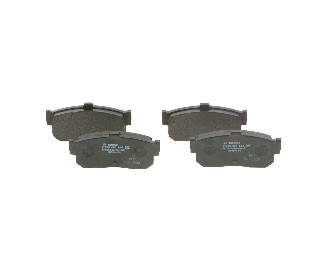 Bosch Bremsbelagsatz, Scheibenbremse [Hersteller-Nr. 0986461144] für Nissan