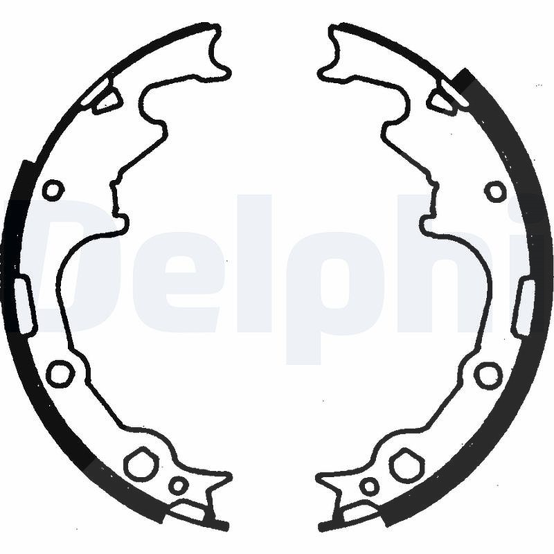 Delphi Bremsbackensatz [Hersteller-Nr. LS1780] für Plymouth, Dodge, Chrysler, Jeep