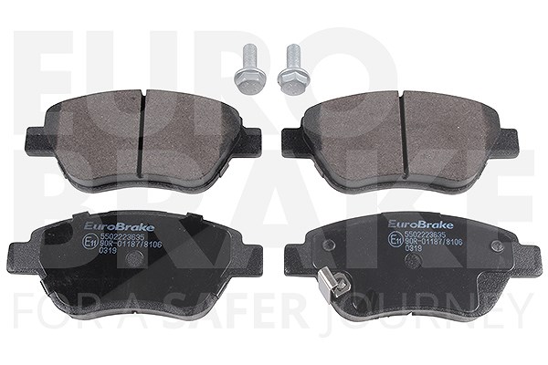 Eurobrake Bremsbelagsatz Vorderachse [Hersteller-Nr. 5502223635] für Opel, Vauxhall