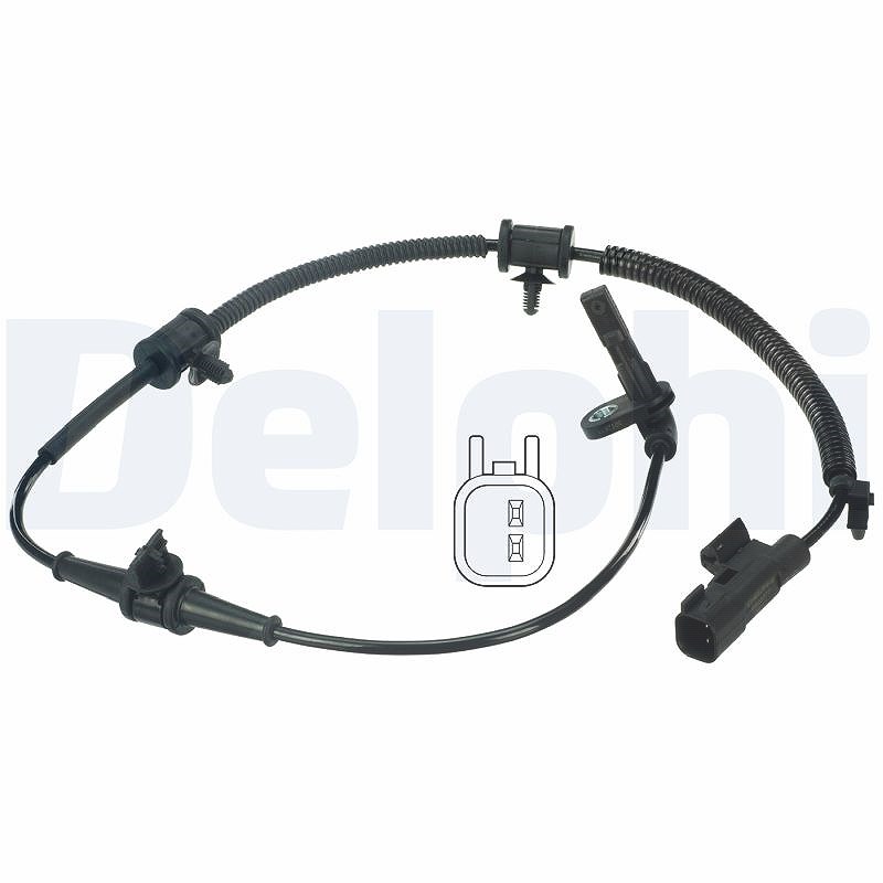 Delphi Sensor, Raddrehzahl [Hersteller-Nr. SS20377] für Saab, Opel, Vauxhall