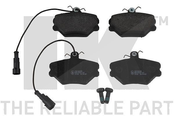 Nk Bremsbelagsatz Vorderachse [Hersteller-Nr. 222325] für Alfa Romeo, Abarth, Fiat, Ford, Lancia