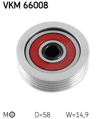 Skf Spannrolle, Keilrippenriemen [Hersteller-Nr. VKM66008] für Fiat, Subaru, Suzuki