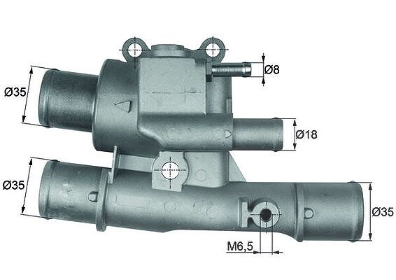 Mahle Thermostat, Kühlmittel [Hersteller-Nr. TI12388] für Lancia, Fiat