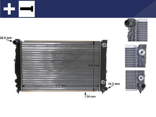 Mahle Kühler, Motorkühlung [Hersteller-Nr. CR648000S] für Skoda, VW, Audi