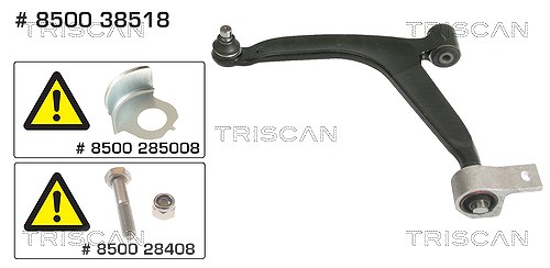 Triscan Lenker, Radaufhängung [Hersteller-Nr. 850038518] für Peugeot, Citroën