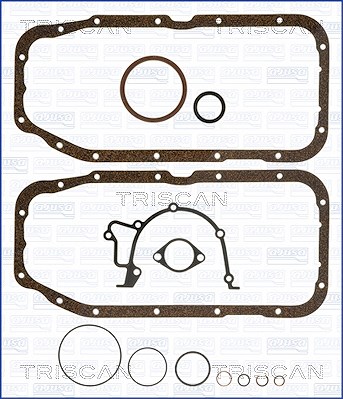 Triscan Dichtungssatz, Kurbelgehäuse [Hersteller-Nr. 595-5054] für Caterham, Westfield, Opel, Lada, Vm, Vauxhall