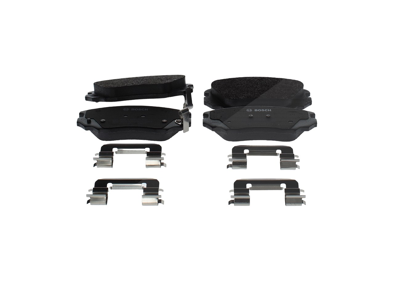 Bosch Bremsbeläge vorne (Satz) [Hersteller-Nr. 0986494632] für Opel, Vauxhall, Chevrolet, Saab