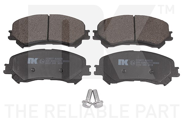 Nk Bremsbelagsatz, Scheibenbremse [Hersteller-Nr. 223977] für Renault