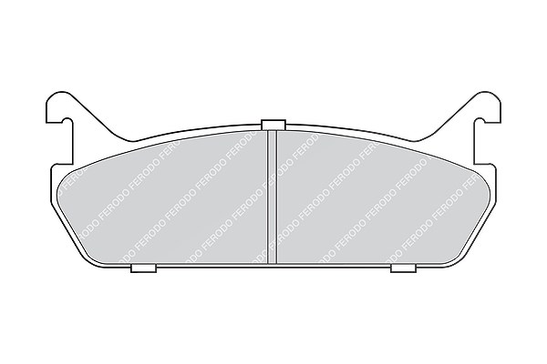 Ferodo Bremsbeläge hinten (Satz) [Hersteller-Nr. FDB654] für Mazda, Ford Usa, Eunos, Suzuki, Daihatsu