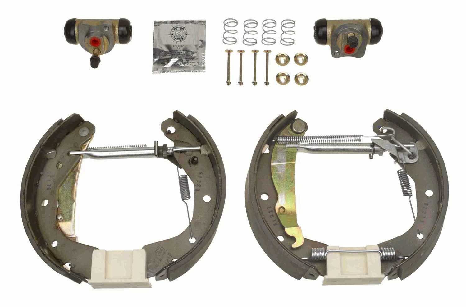 Trw Bremsbackensatz [Hersteller-Nr. GSK1625] für Daewoo, Vauxhall, Chevrolet, Opel