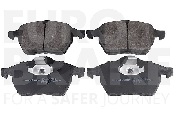 Eurobrake Bremsbeläge vorne (Satz) [Hersteller-Nr. 5502223613] für Opel, Chevrolet, Saab, Vauxhall