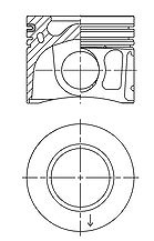 Kolbenschmidt Kolben [Hersteller-Nr. 41765600] für Peugeot, Citroën, Ford