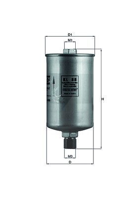 Mahle Kraftstofffilter [Hersteller-Nr. KL88] für VW, Autobianchi, Audi