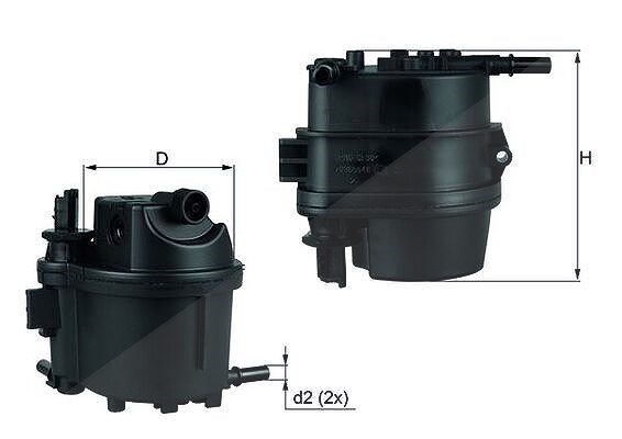 Mahle Kraftstofffilter [Hersteller-Nr. KL779] für Citroën, Mazda, Ford, Toyota, Peugeot