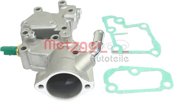 Metzger Autoteile Thermostatgehäuse [Hersteller-Nr. 4010069] für Peugeot, Fiat, Citroën