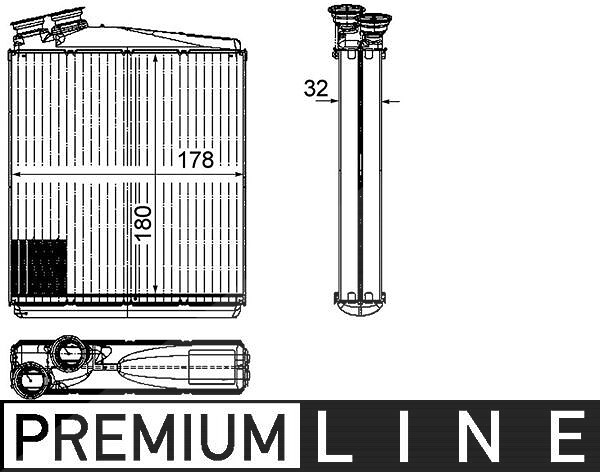 Mahle Wärmetauscher, Innenraumheizung [Hersteller-Nr. AH192000P] für Volvo, Land Rover