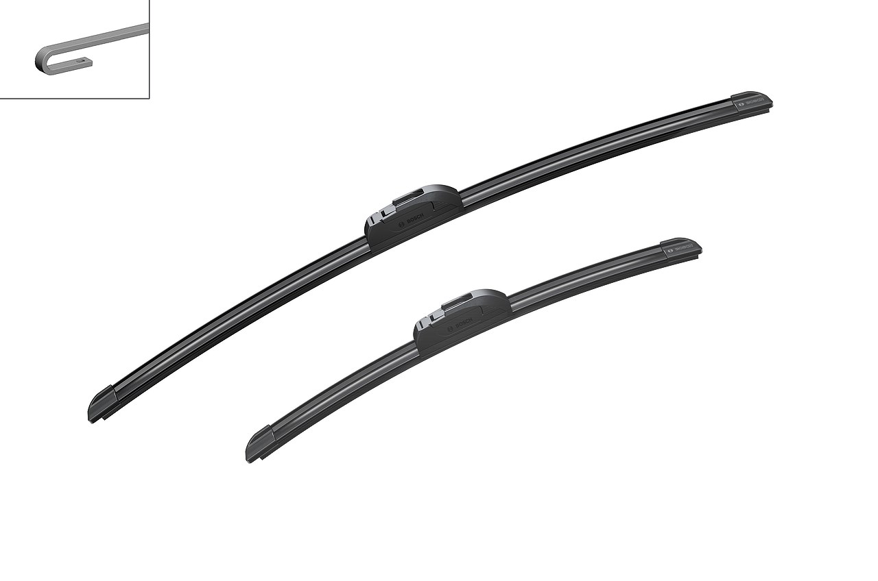 Bosch Wischblatt [Hersteller-Nr. 3397014139] für Suzuki, Tata, Fiat, Hyundai, VW, Kia, Vauxhall, Nissan, Maxus, Renault, Subaru, Mazda, Lancia, Mitsub