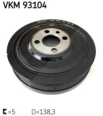 Skf Riemenscheibe, Kurbelwelle [Hersteller-Nr. VKM93104] für Man, Opel, Jeep, VW, Dodge, Mitsubishi, Seat, Skoda, Cupra, Audi, Ford
