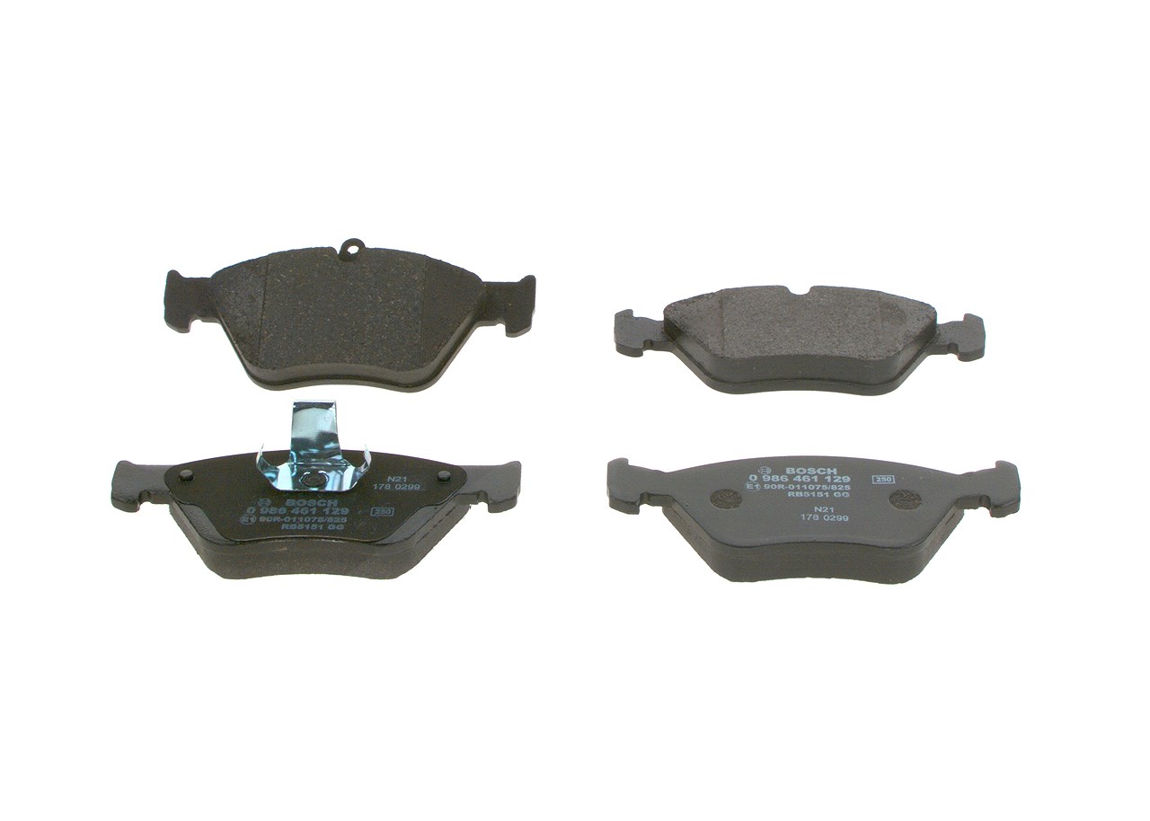 Bosch Bremsbelagsatz, Scheibenbremse [Hersteller-Nr. 0986461129] für Opel, Saab, Vauxhall