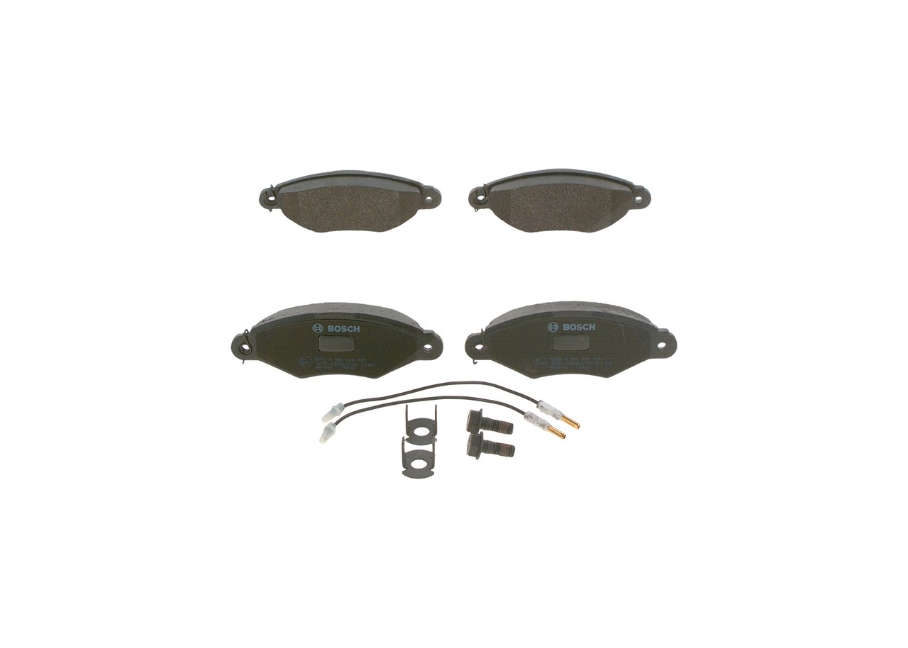 Bosch Bremsbelagsatz, Scheibenbremse [Hersteller-Nr. 0986424455] für Nissan, Citroën, Renault