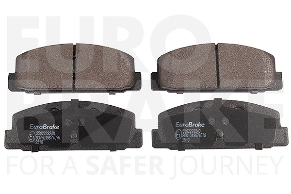 Eurobrake Satz Bremsbeläge Hinterachse [Hersteller-Nr. 5502223240] für Mazda