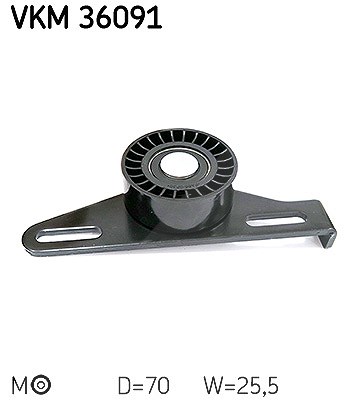 Skf Spannrolle, Keilrippenriemen [Hersteller-Nr. VKM36091] für Dacia, Nissan, Lada, Renault
