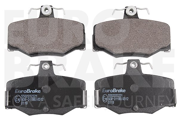 Eurobrake Bremsbeläge hinten (Satz) [Hersteller-Nr. 5502222221] für Nissan