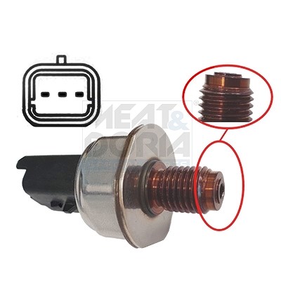 Meat & Doria Sensor, Kraftstoffdruck [Hersteller-Nr. 9224] für Toyota, Peugeot, Citroën, Fiat