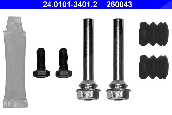 Ate Zubehörsatz, Bremssattel [Hersteller-Nr. 24.0101-3401.2] für Opel, Nissan, Vauxhall, Volvo, VW, Audi