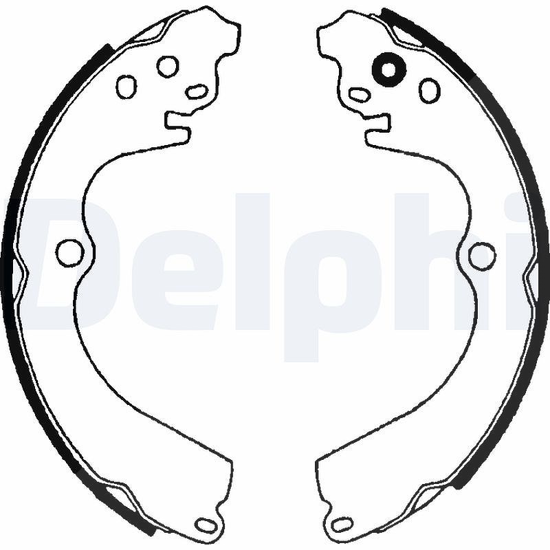 Delphi Bremsbackensatz [Hersteller-Nr. LS1604] für Hyundai, Subaru, Mitsubishi