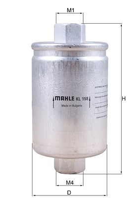 Mahle Kraftstofffilter [Hersteller-Nr. KL158] für Gmc, Chevrolet, Land Rover, Daewoo, Oldsmobile, Cadillac, Pontiac, Lotus, Jaguar, Rover, Buick, Fso,