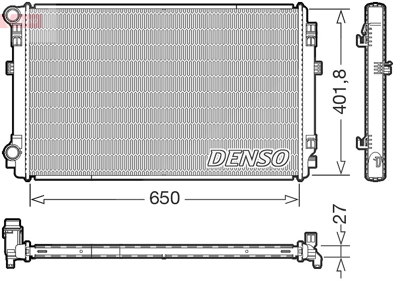Denso Kühler, Motorkühlung [Hersteller-Nr. DRM32048] für VW, Cupra, Seat, Audi, Skoda