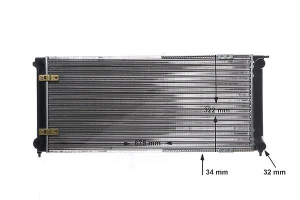 Mahle Kühler, Motorkühlung [Hersteller-Nr. CR341000S] für VW, Seat