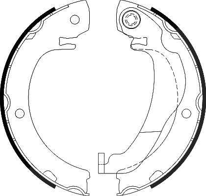 Hella Bremsbackensatz, Feststellbremse [Hersteller-Nr. 8DA355051-021] für Toyota