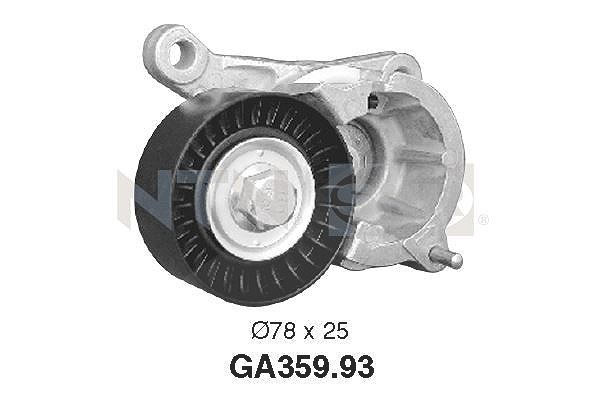 Snr Spannrolle, Keilrippenriemen [Hersteller-Nr. GA359.93] für Citroën, Fiat, Lancia, Peugeot
