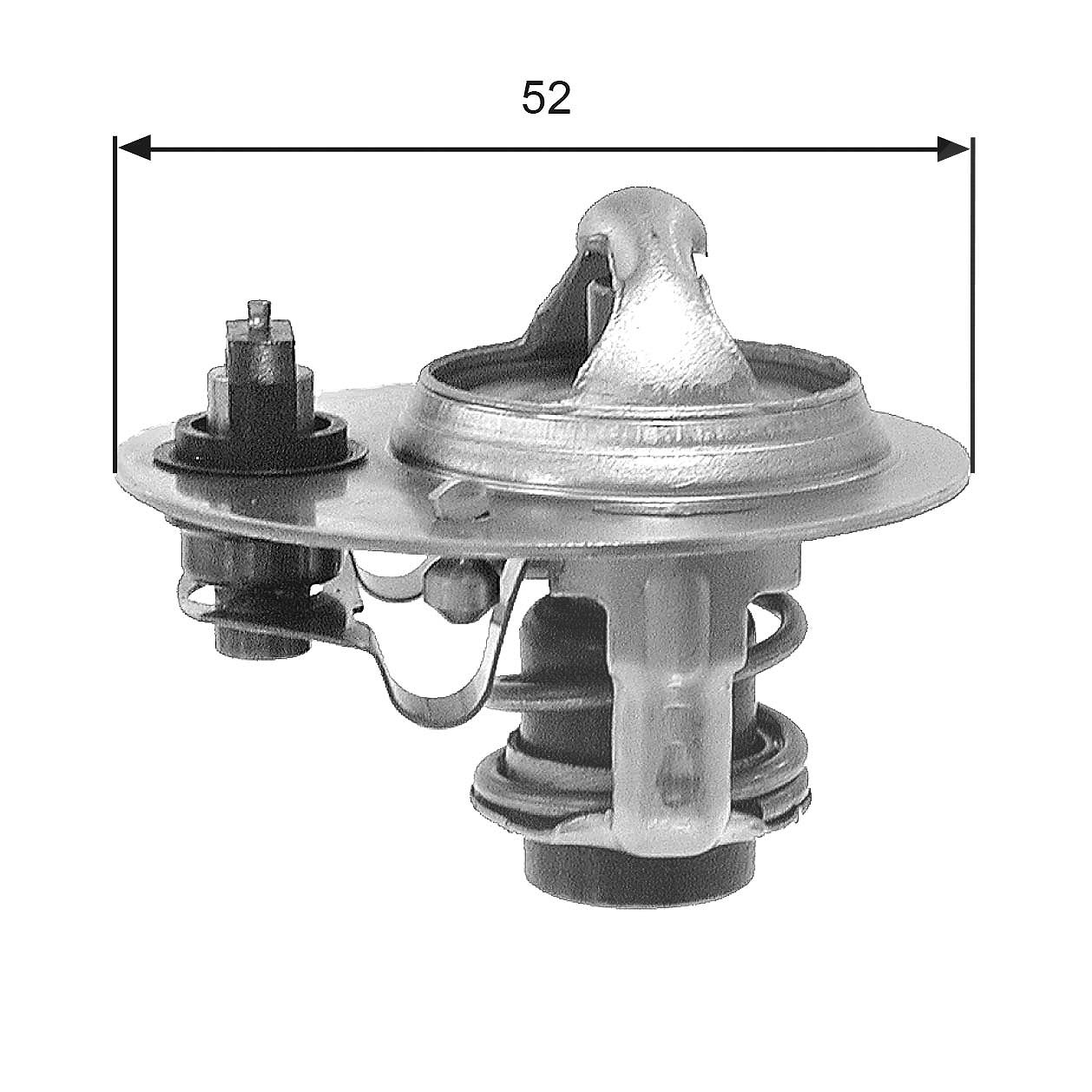 Gates Thermostat, Kühlmittel [Hersteller-Nr. TH30688G1] für Ford, Kia, Mazda, Ford Usa, Asia Motors