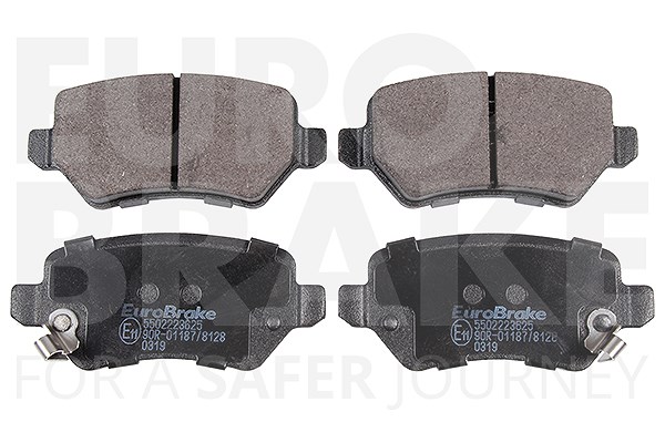 Eurobrake Bremsbelagsatz Hinterachse (System LUCAS) [Hersteller-Nr. 5502223625] für Opel, Chevrolet, Vauxhall, Kia