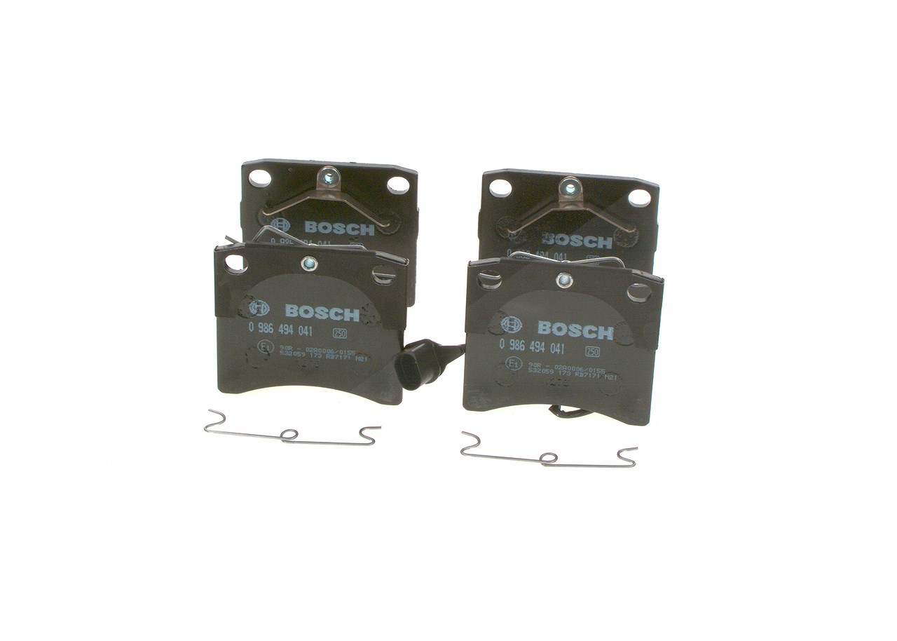 Bosch Bremsbelagsatz, Scheibenbremse [Hersteller-Nr. 0986494041] für VW