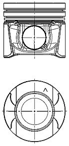 Kolbenschmidt Kolben [Hersteller-Nr. 97504620] für Vauxhall, Renault, Opel, Nissan