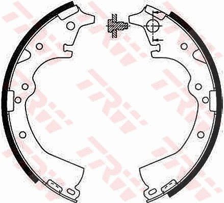 Trw Bremsbackensatz [Hersteller-Nr. GS8184] für Daihatsu, Toyota