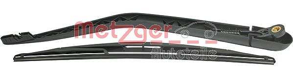 Metzger Autoteile Wischarm mit Kappe + Wischer hinten [Hersteller-Nr. 2190359] für Renault, Opel, Nissan, Fiat, Vauxhall