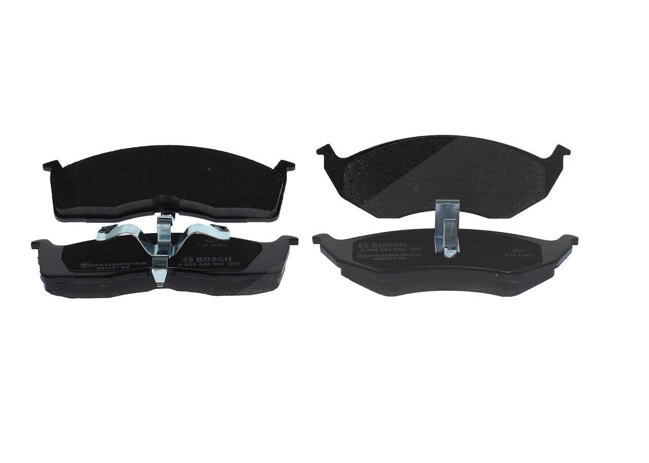 Bosch Bremsbelagsatz, Scheibenbremse [Hersteller-Nr. 0986424363] für Dodge, Chrysler, Plymouth
