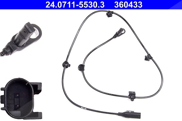 Ate Sensor, Raddrehzahl [Hersteller-Nr. 24.0711-5530.3] für Mercedes-Benz