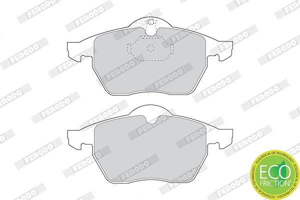 Ferodo Bremsbelagsatz, Scheibenbremse [Hersteller-Nr. FDB1068] für Opel, Renault, Chevrolet, Infiniti, Vauxhall, Saab