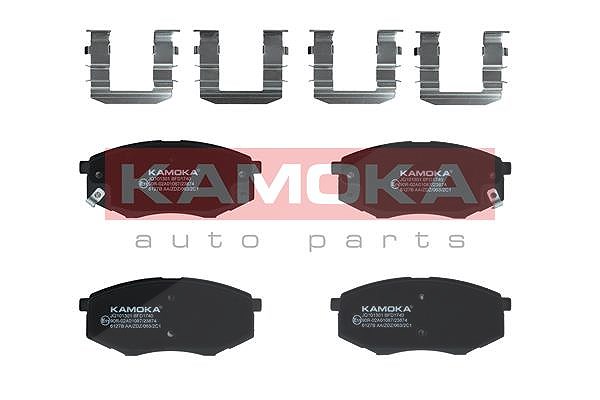 Kamoka Bremsbelagsatz, Scheibenbremse [Hersteller-Nr. JQ101301] für Kia, Hyundai