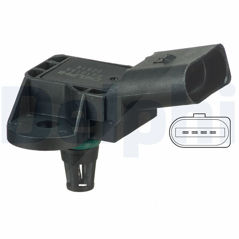 Delphi Sensor, Saugrohrdruck [Hersteller-Nr. PS10135] für Skoda, Seat, Audi, VW