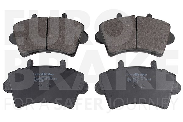 Eurobrake Bremsbeläge vorne (Satz) [Hersteller-Nr. 5502223631] für Vauxhall, Opel, Renault, Nissan