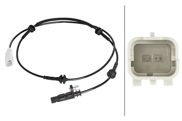 Hella Sensor, Raddrehzahl [Hersteller-Nr. 6PU010039-801] für Peugeot, Citroën