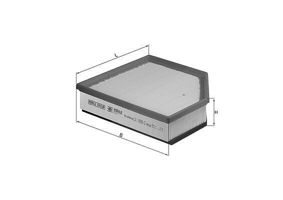 Mahle Luftfilter [Hersteller-Nr. LX1593/2] für Volvo