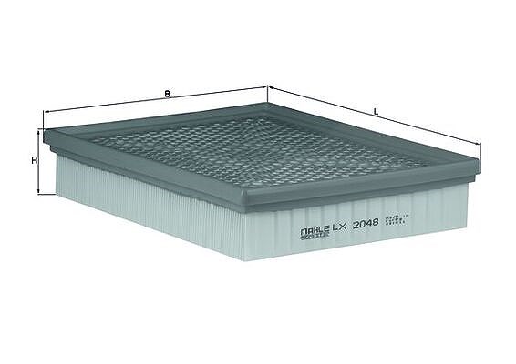 Mahle Luftfilter [Hersteller-Nr. LX2048] für Ssangyong
